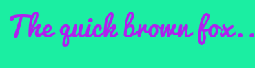 Image with Font Color AE21EE and Background Color 1BEEA2